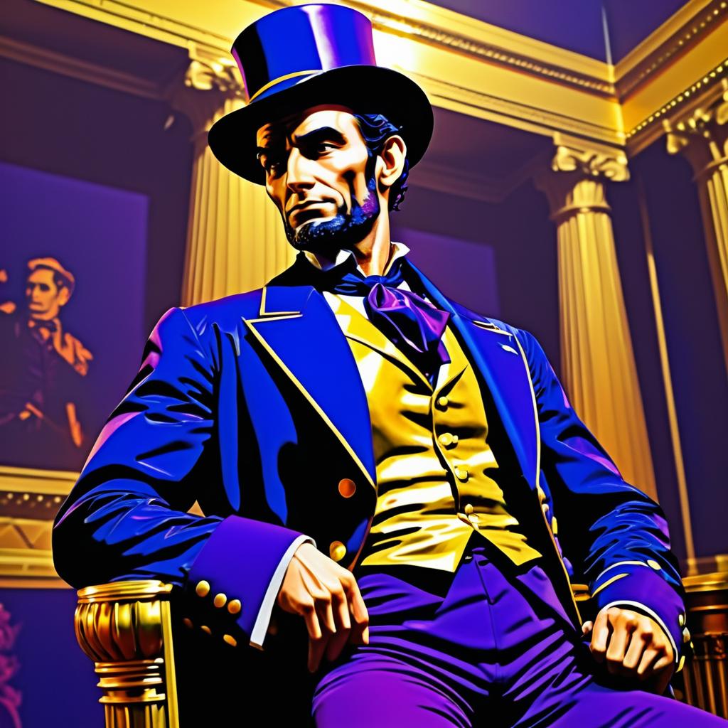 Abraham Lincoln in JoJo's Bizarre Adventure Style