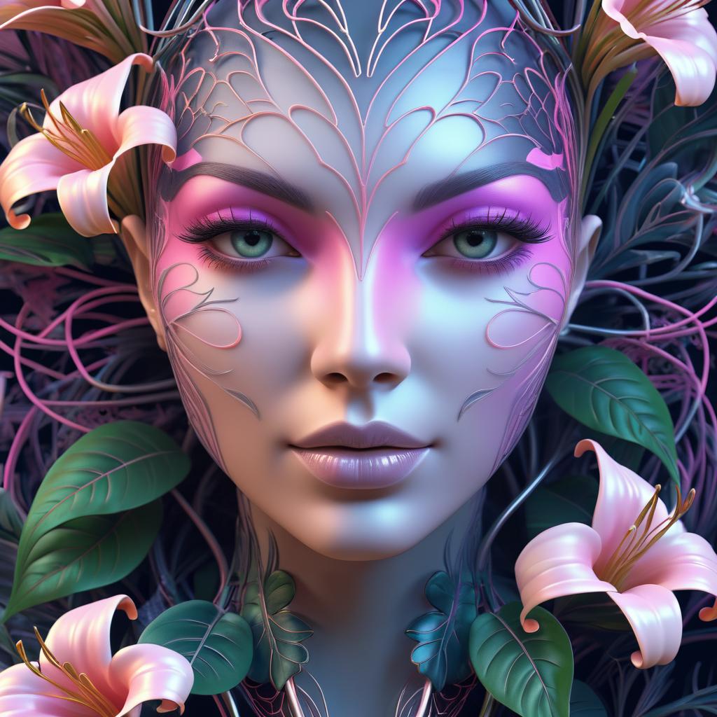 Organic Evolution: A Colorful Medusa Render