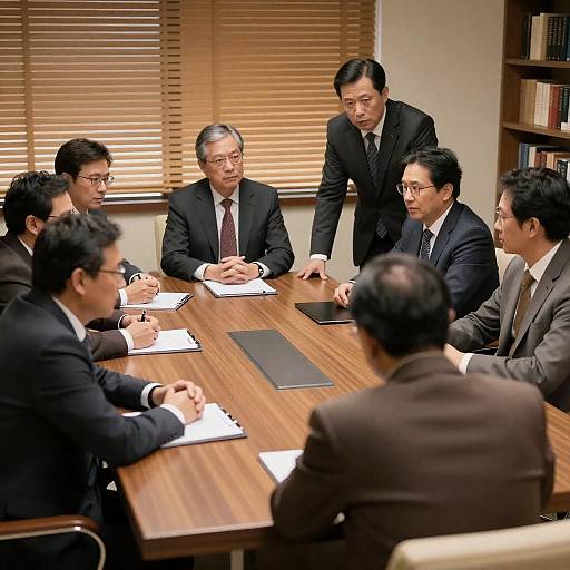 Intense Boardroom Discussion Photograph