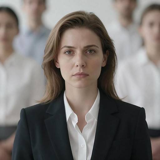 Focused Professional in a Blurred Setting