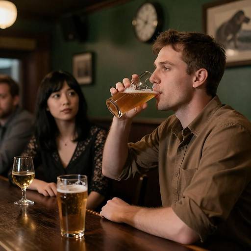 Casual Bar Scene with Friends