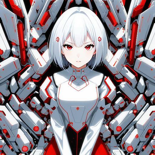 Illustration of Ariane yeong, signalis in the style of Yuuki (yuyuki000)