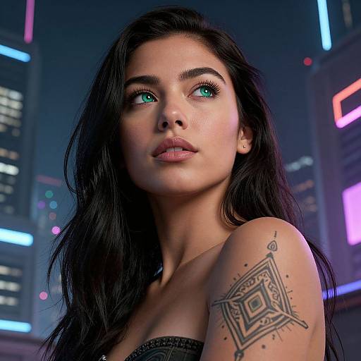 Captivating Portrait of Hispanic Woman