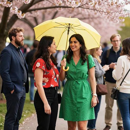 Vibrant Outdoor Social Gathering Scene