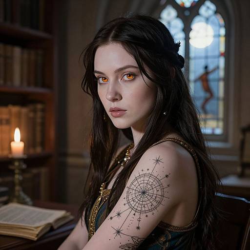 Renaissance Portrait of Native American Woman