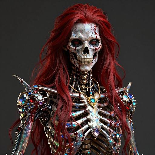 Hyperdetailed Androgynous Lich Art