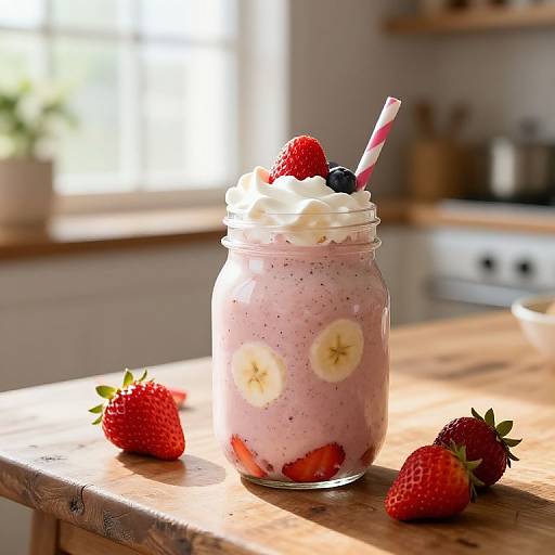 Creamy Strawberry Banana Smoothie