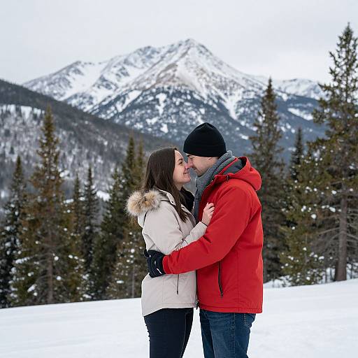 Winter Engagement in Crawford Notch