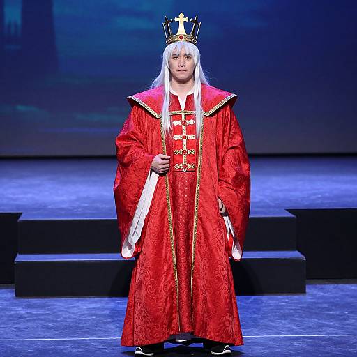 Adult Ice King Costume with Crown