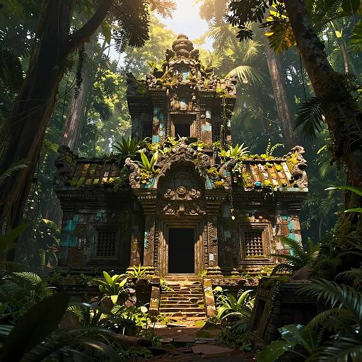 Hyper Realistic Jungle Temple Ruins