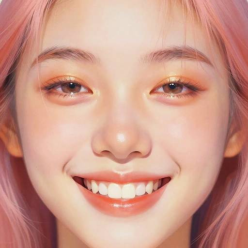 Surreal Smiling Face Digital Painting