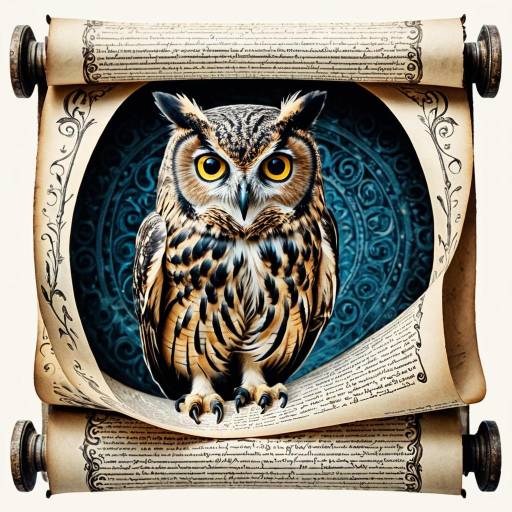 Owl Inside Scroll