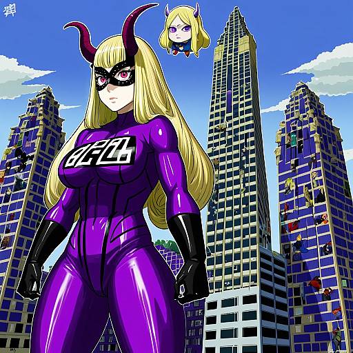 Illustration of Mount lady, boku no hero academia in the style of Drew (drew213g)