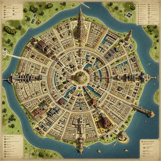Elaborate Fantasy City Map Generator
