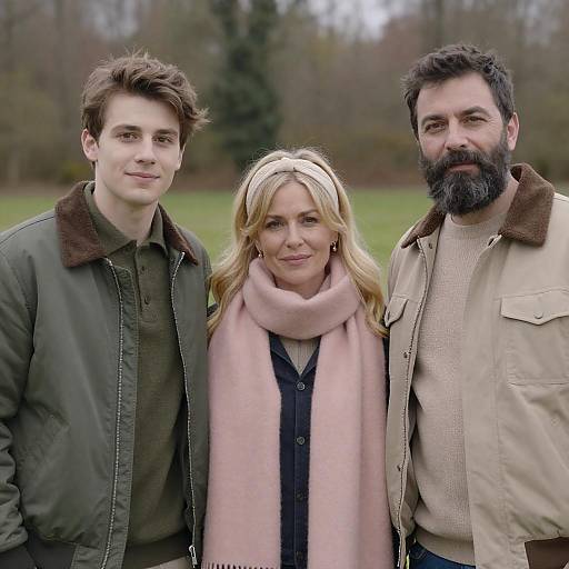 Outdoor Photograph of Three People Together