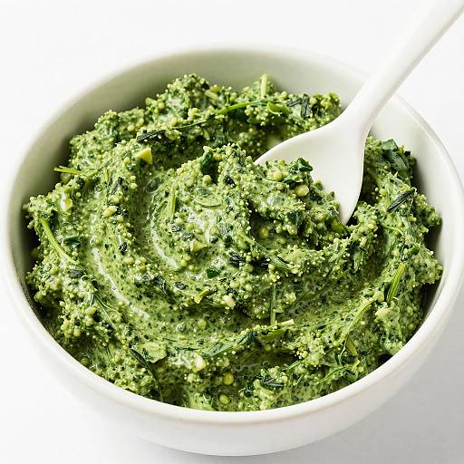 Bright Spinach Dip in White Bowl