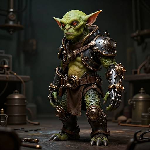 Steampunk Goblin Character Art