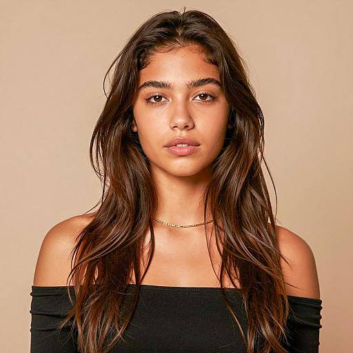 Portrait of a Young Woman in Black