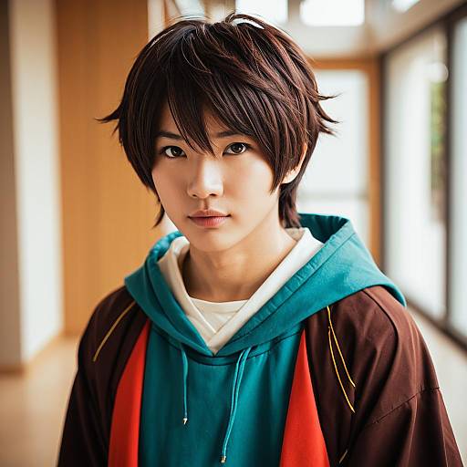 Lifestyle costume photo of Amano keita. Cosplay clothes