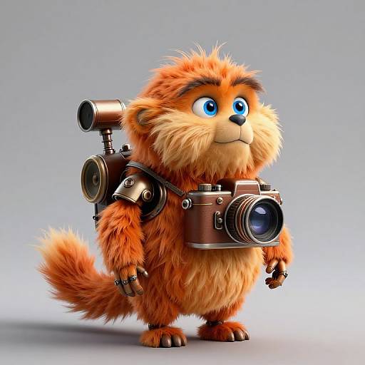 Steampunk Robotic Lorax Character