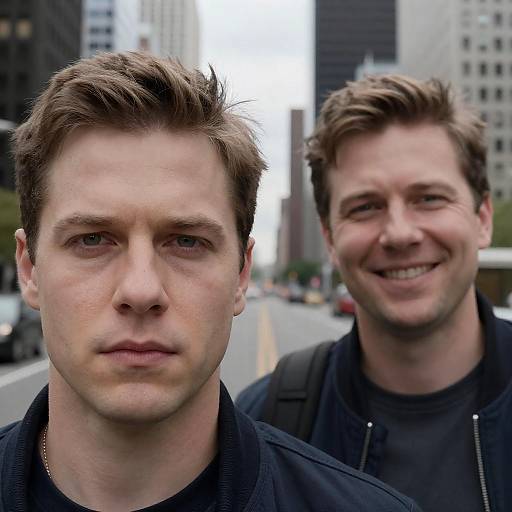 Urban Portrait of Two Men