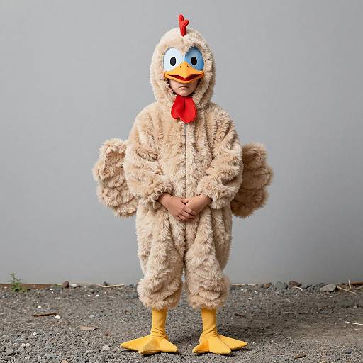 Whimsical Fleece Turkey Costume for Kids