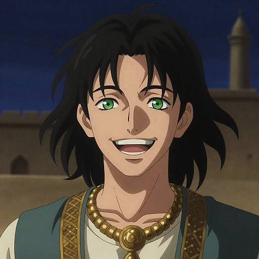 Medieval Middle East Portrait at Night