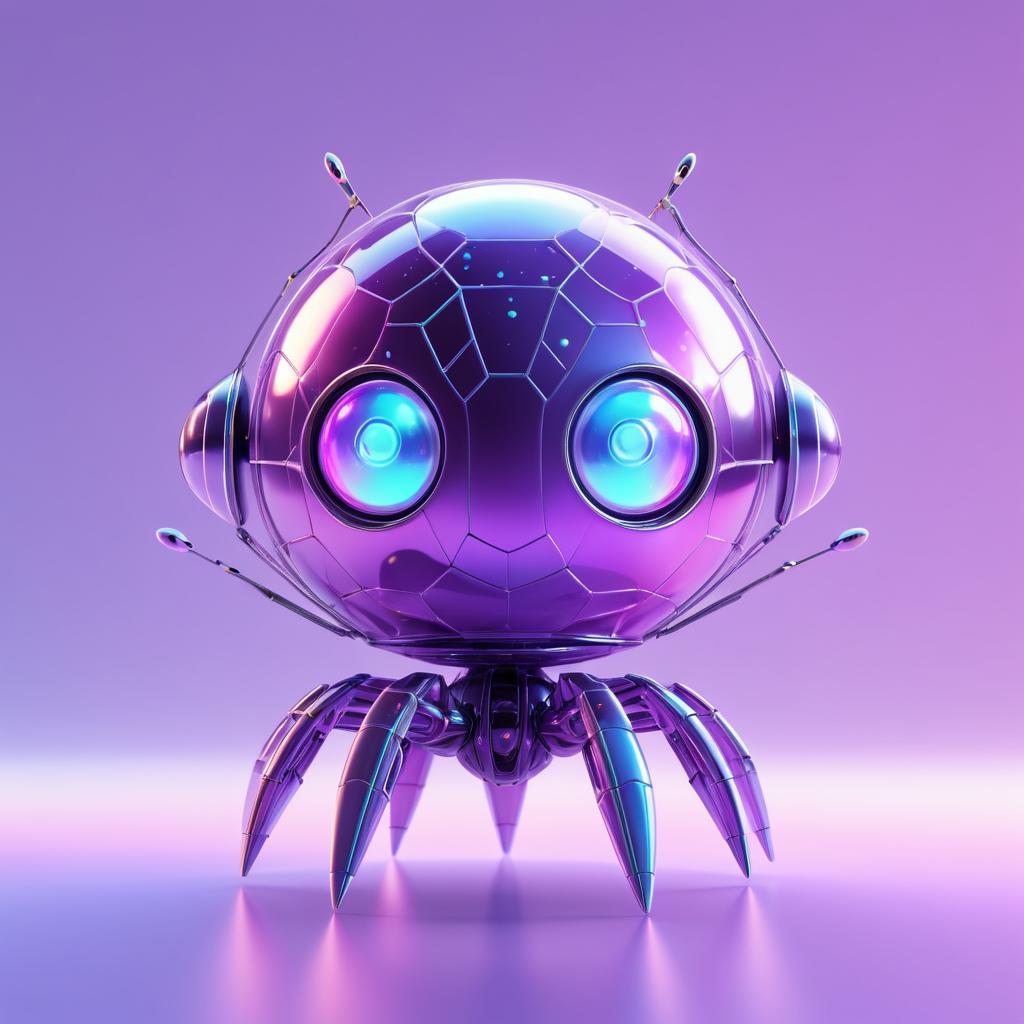 Adorable Alien Robot Game Asset Design