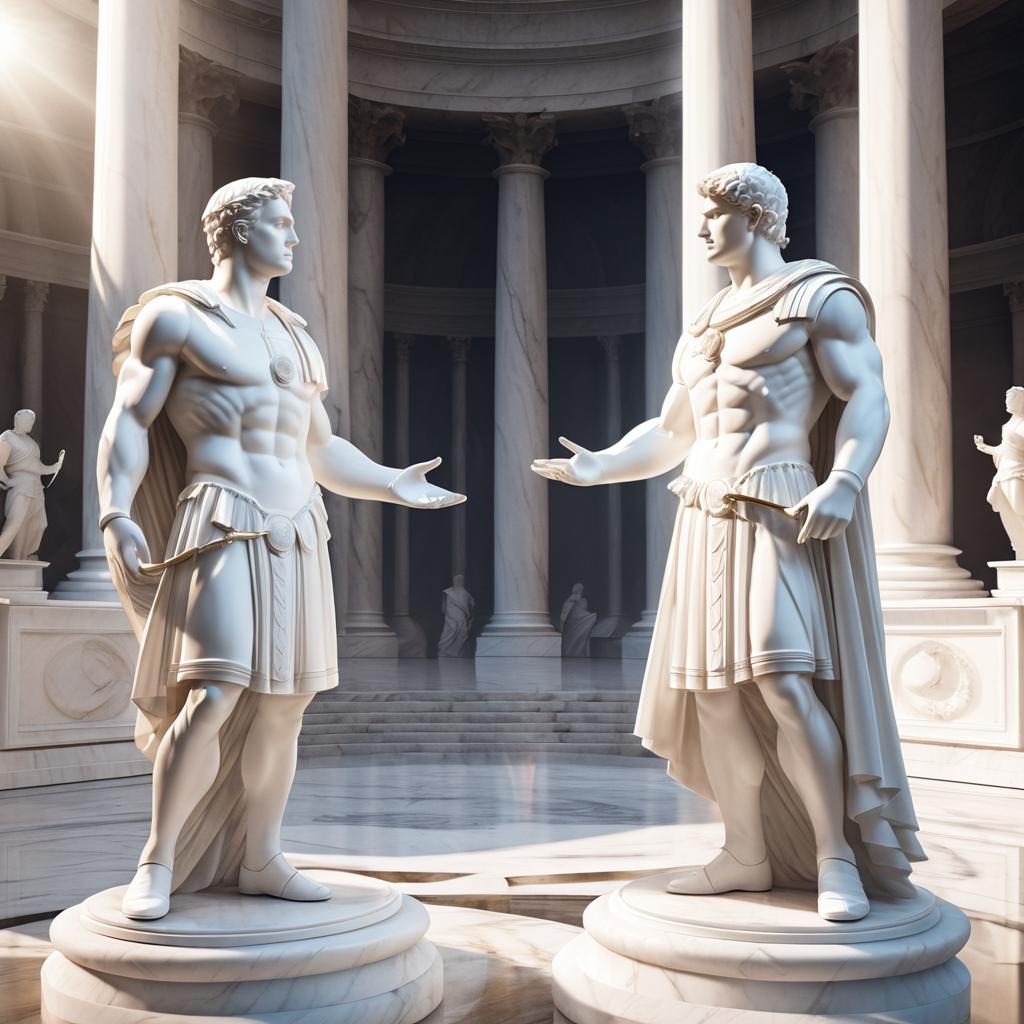 Dramatic Debate Among Roman Senators