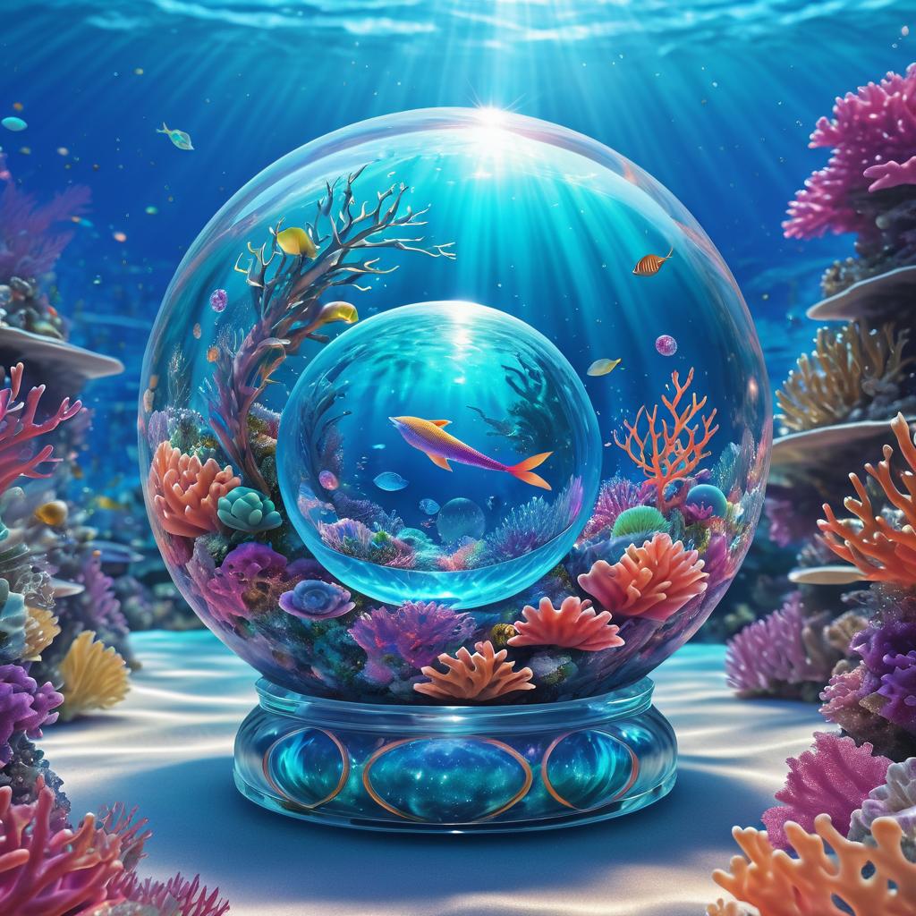 Enchanting Mermaid in a Crystal Ball