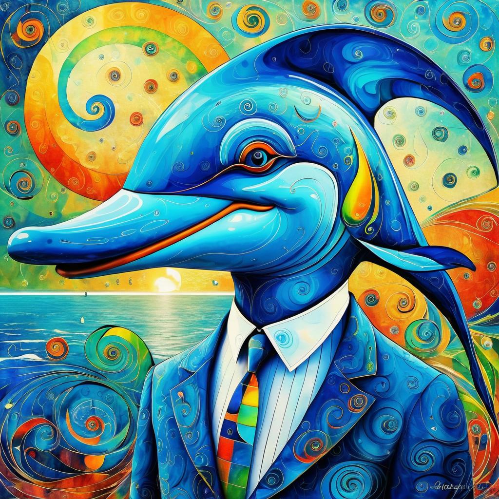 Mr. Dolphin: A Vibrant Artistic Fusion