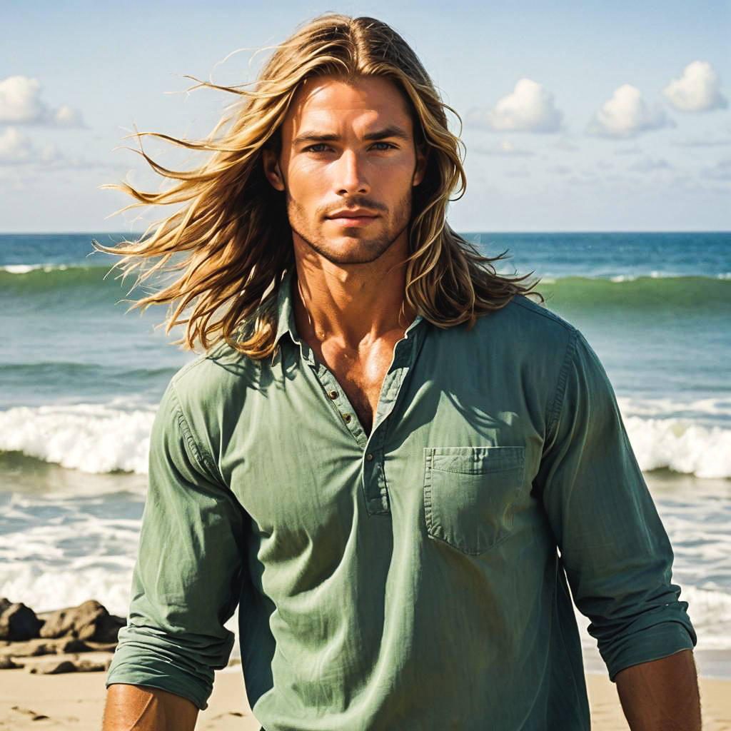 Sun-Kissed Surfer Dude Photo Shoot