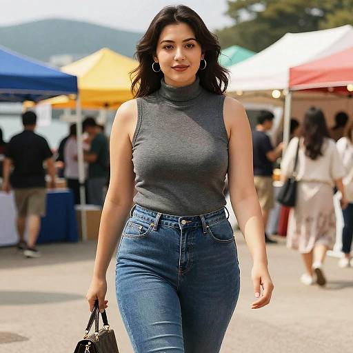 Curvy Woman at Waterfront Festival