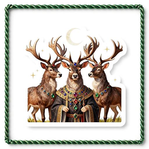 Emerald Rope Border Stag Lords