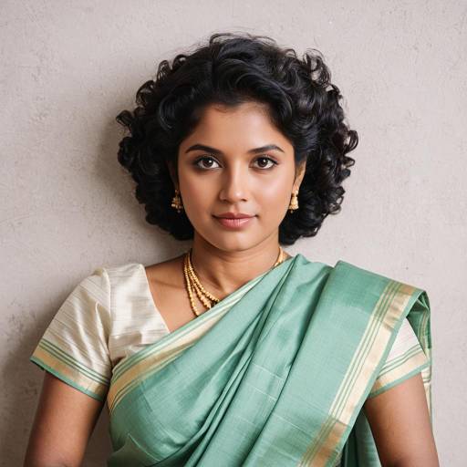 South Indian Woman in Pastel Cotton Saree