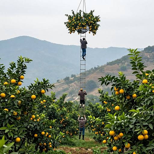 Floating Citrus Trees in Gravity-Inversion Valley