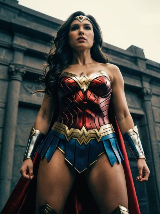 Dynamic Wonder Woman Action Shot