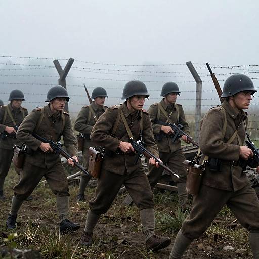 Austrian WW1 Soldiers in Trenches