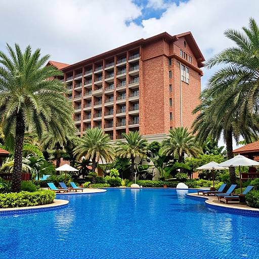 Tropical Resort Poolside Oasis