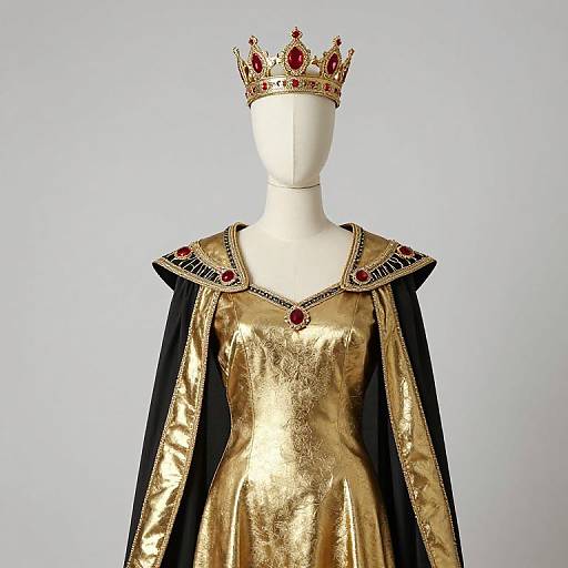 Mannequin in Regal Gold and Black
