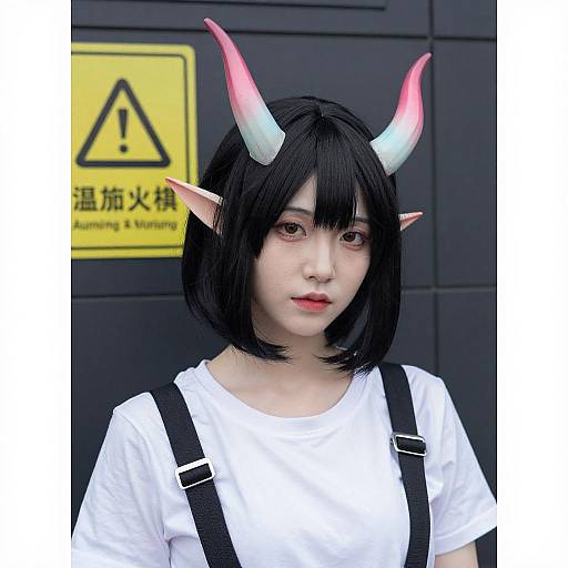 Cosplay Portrait with Horn Accessories