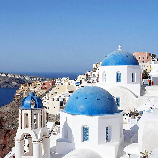 Dreamy Greek Island Village Vista