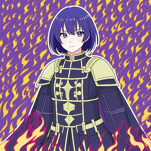 Illustration of Morgan (female) (fire emblem), fire emblem in the style of Chawan (yultutari)