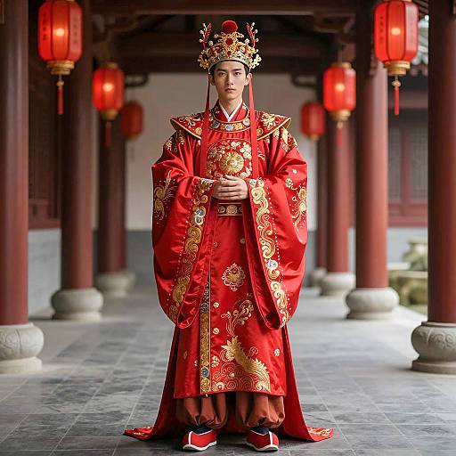 Traditional Redfield Costume in Temple