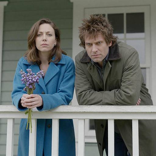 Intense Moment on a Cozy Porch