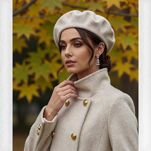 Elegant Autumn Portrait of a Woman