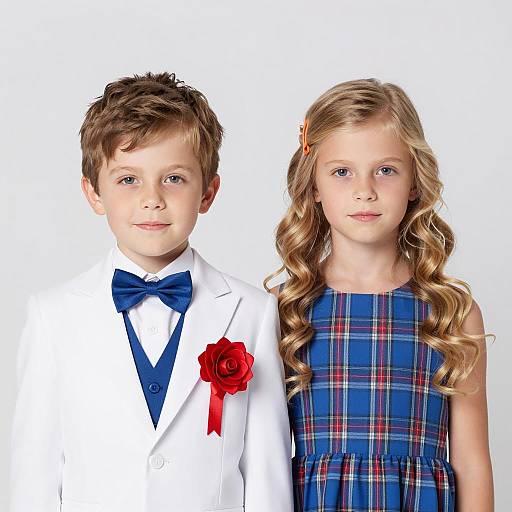 Formal Portrait of Two Children