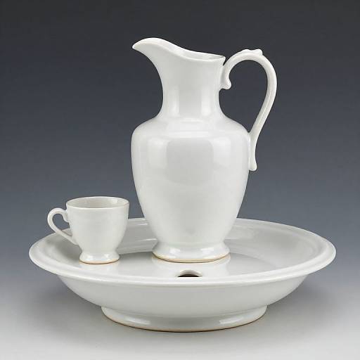 Doulton Aesthetic Pottery Washstand Set