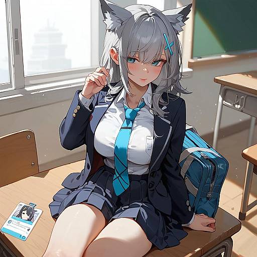 Wolf Girl in School Uniform