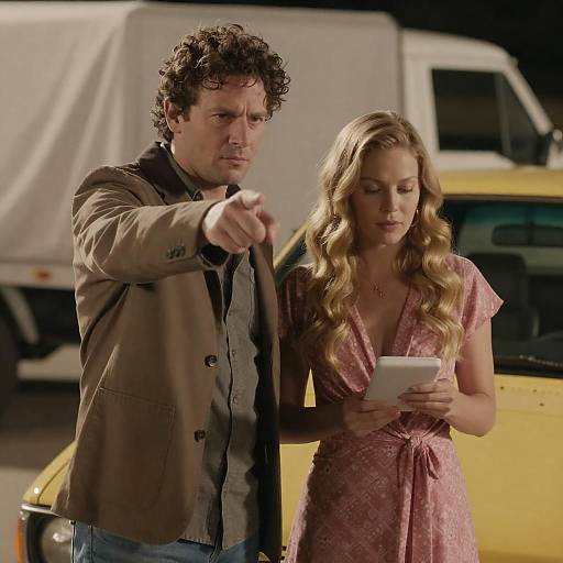 Nighttime Outdoor Portrait of Two People